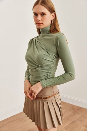 بلوز سبز زنانه ساده ubmbutik - کد 883536684