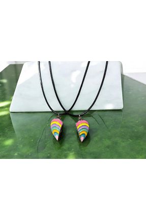 گردنبند جواهر رنگی زنانه فلزی Adel - کد 883536083