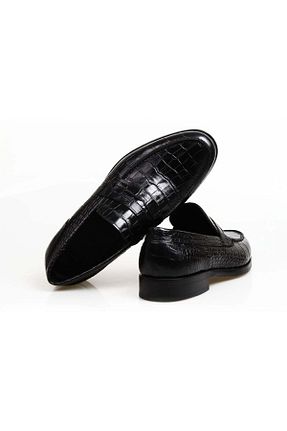 کفش کلاسیک مشکی مردانه چرم خالص Butik - کد 883542458