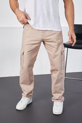 شلوار جین بژ مردانه پاچه لوله تفنگی LTC Jeans - کد 712472804