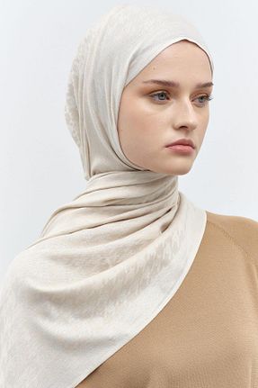 شال بژ زنانه ویسکون Tuğba - کد 883555044
