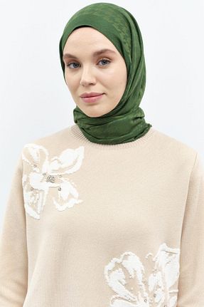 شال خاکی زنانه ویسکون Tuğba - کد 883552477