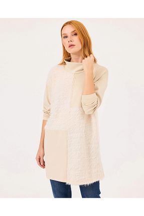 تونیک بژ زنانه رگولار SEÇİLSTORE - کد 883590027
