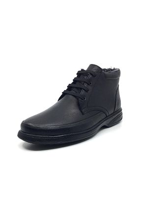 بوت / نیم بوت مشکی مردانه پشمی Taşpınar Ayakkabı - کد 883601971