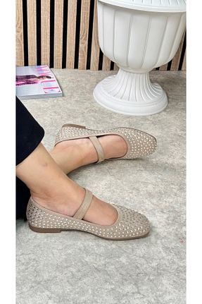بابت بژ زنانه چرم مصنوعی İmerShoes - کد 850790292