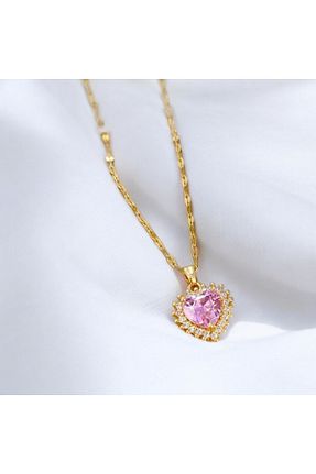 گردنبند جواهر طلائی زنانه فلزی KANİNCHEN - کد 883655105
