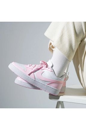 کفش اسنیکر صورتی زنانه بند دار Nike - کد 883650404