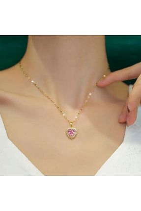 گردنبند جواهر طلائی زنانه فلزی KANİNCHEN - کد 883655105