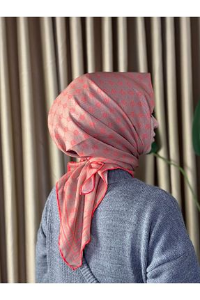 شال نارنجی زنانه پنبه ای MONOOR - کد 883136709