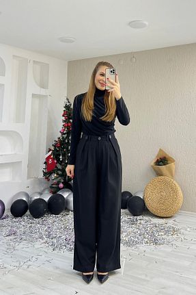 شلوار مشکی زنانه ویسکون Genel Markalar - کد 884181465