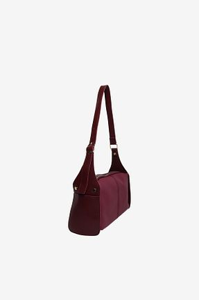 کیف دوشی زرشکی زنانه چرم مصنوعی MARSEPTUN - کد 883733546