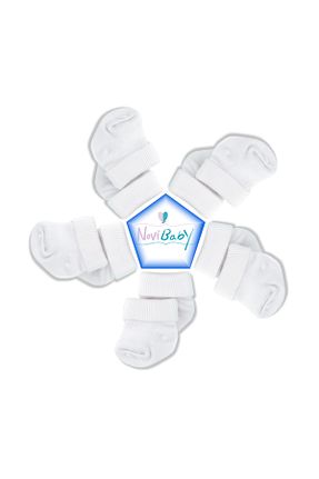 جوراب سفید بچه گانه بامبو Novibaby - کد 370502280