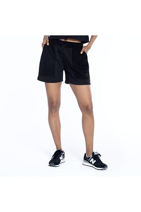 شلوارک و برمودا مشکی زنانه رگولار New Balance - کد 742981023