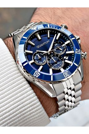 ساعت مچی سرمه ای مردانه 41-45 میلی متر Quantum - کد 883743806