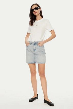 دامن سفید زنانه پنبه ای Calvin Klein - کد 883833436