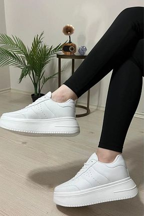 کفش اسنیکر سفید زنانه بند دار Afşin - کد 864723274