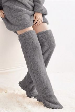 جوراب طوسی زنانه پلی استر Mulberry - کد 883550049