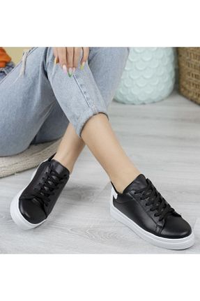 کفش اسنیکر مشکی زنانه بند دار diclepolat - کد 658841690