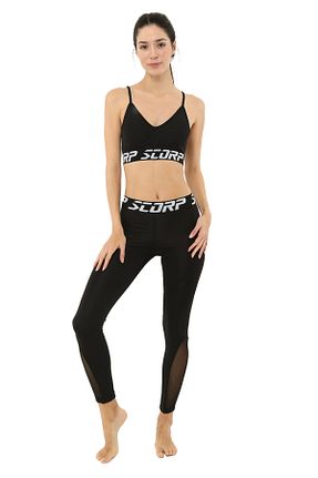 ساق شلواری اسپرت مشکی زنانه بلند Scorp - کد 772807403