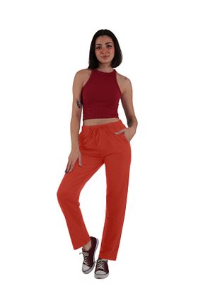 شلوار کرمگن نارنجی زنانه رگولار ASN concept - کد 329335356