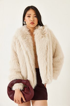کت بژ زنانه Straight Bianco Lucci - کد 883849853