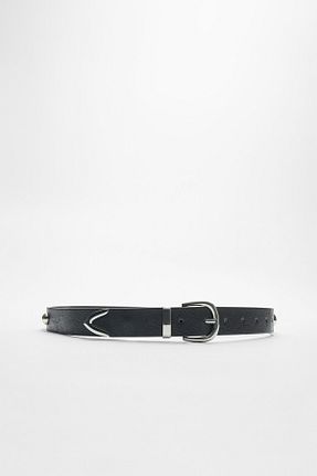 کمربند مشکی زنانه پلی اورتان Stradivarius - کد 883857802