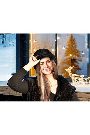 کلاه مشکی زنانه Özgüner Oyuncak - کد 883854385