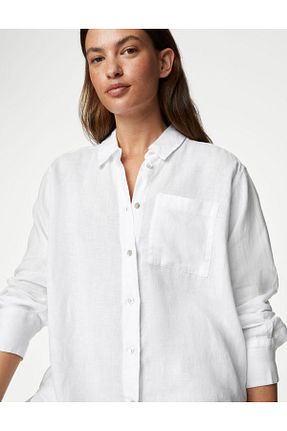 پیراهن سفید زنانه رگولار Marks & Spencer - کد 831104949