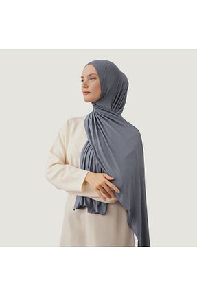 شال طوسی زنانه پنبه ای Butik - کد 883852717