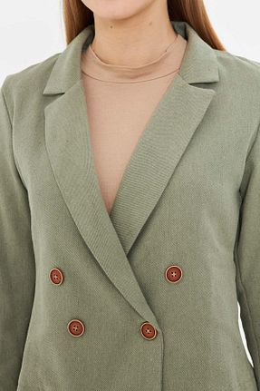 کت خاکی زنانه رگولار armonika - کد 808459033