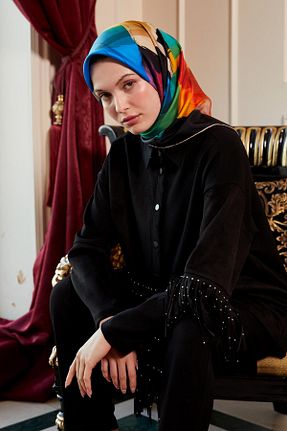 روسری مشکی İpek Tivil Levidor - کد 883903328