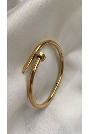 دستبند استیل (فولاد) طلائی زنانه استیل (فولاد) Opia JEWELRY - کد 312187638