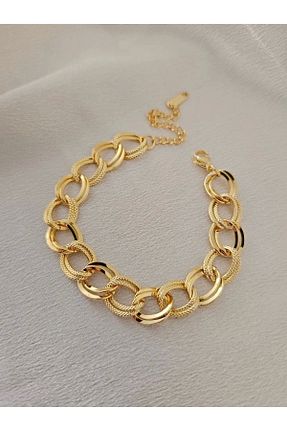 دستبند استیل (فولاد) طلائی زنانه استیل (فولاد) Power Es - کد 788828158