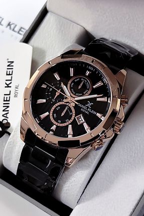 ساعت مچی مشکی مردانه 44 میلی متر Daniel Klein - کد 883902490
