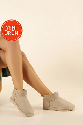 بوت / نیم بوت بژ زنانه پشمی Cochines - کد 741758650