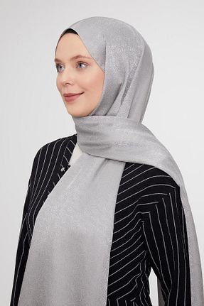شال طوسی زنانه پلی استر Levidor - کد 883926588