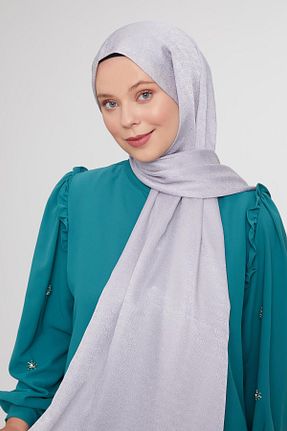 شال طوسی زنانه پلی استر Levidor - کد 883926643