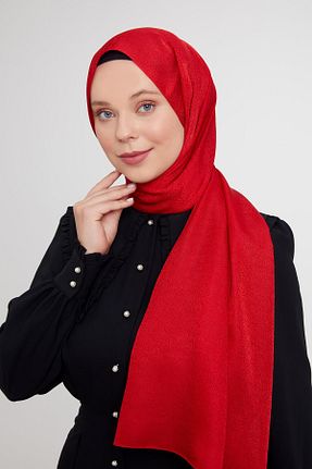 شال قرمز زنانه پلی استر Levidor - کد 883927043