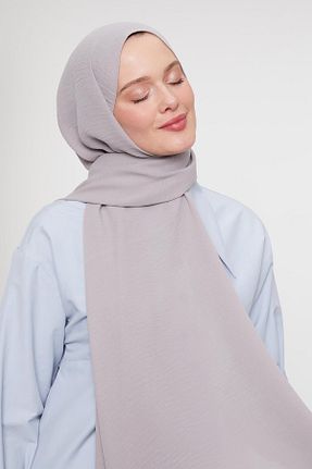 شال طوسی زنانه پلی استر Levidor - کد 883925837
