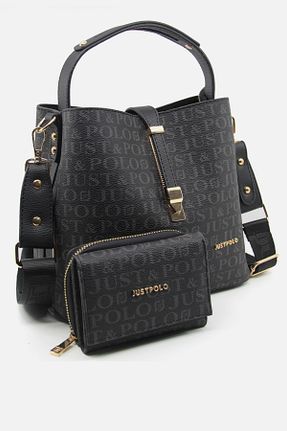 کیف دوشی مشکی زنانه چرم مصنوعی Just Polo - کد 883925334