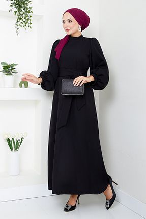 لباس مجلسی حجاب مشکی زنانه یقه دوچرخه ModaMerve - کد 883962451