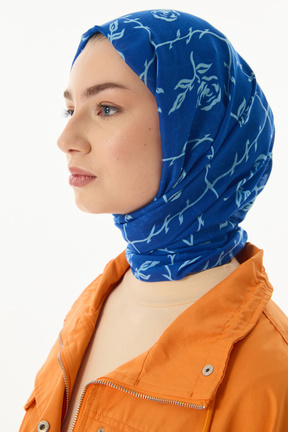 شال سرمه ای زنانه SOFT AKSESUAR - کد 852202873