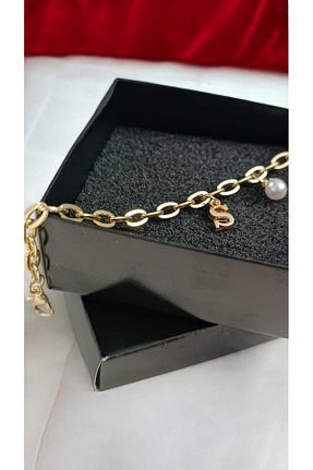دستبند جواهر زرد زنانه مروارید NAS fashion - کد 878552639