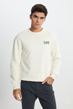 سوئیشرت سفید مردانه ساده Lee - کد 883996348