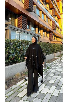 پانچو مشکی زنانه MODA - کد 883929958