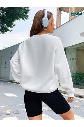 سوئیشرت سفید زنانه ساده artı4 - کد 884014761