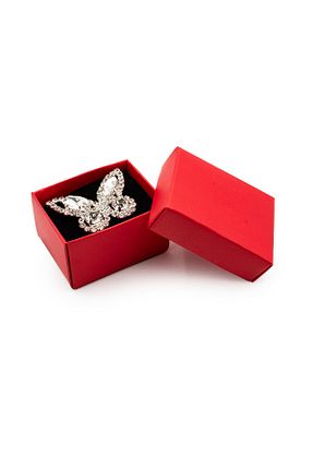 انگشتر جواهر سفید زنانه فلزی fiko - کد 884016048