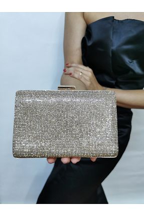 کیف مجلسی طوسی زنانه چرم مصنوعی MODA - کد 884007091