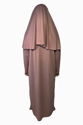 لباس حجاب قهوه ای بچه گانه رگولار Monte Lui - کد 807033115