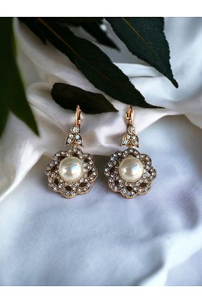 گوشواره جواهر سفید مروارید FAYRA ACCESSORIES - کد 817923920